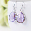 Lavender Silver Drop Earrings #2