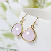 Ice Pink Gold Drop Earrings #1