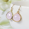Ice Pink Gold Drop Earrings #1