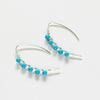 Turquoise mini curve earrings