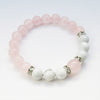 rose quartz bead bracelet