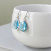 aqua blue earrings aquamarine earrings